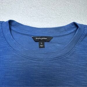 Banana Republic Indigo Crew Neck Tee